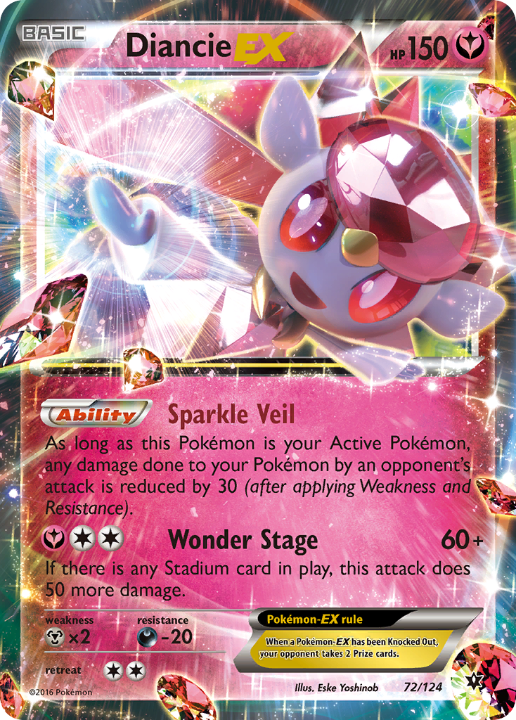Diancie EX (72/124) [XY: Fates Collide] | Good Games Modbury