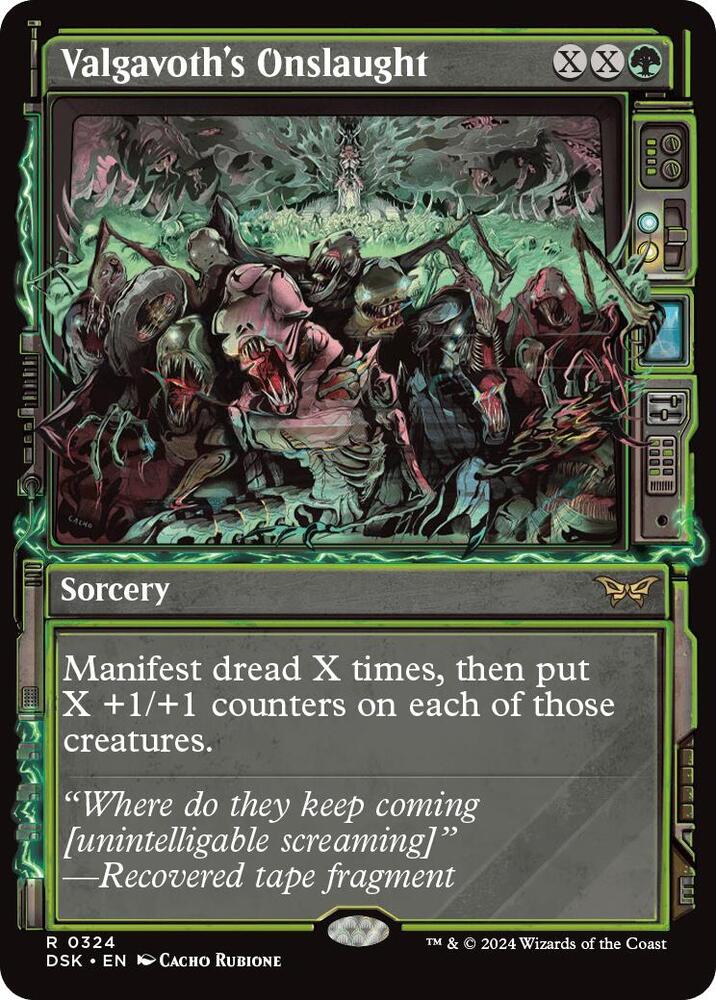 Valgavoth's Onslaught 324 (Duskmourn: House of Horror)  - Showcase Foil | Good Games Modbury