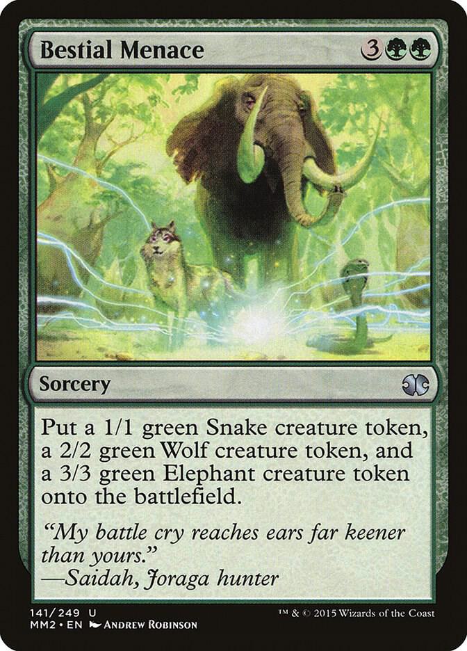 Bestial Menace 141/249 (Modern Masters 2015)  - Foil | Good Games Modbury