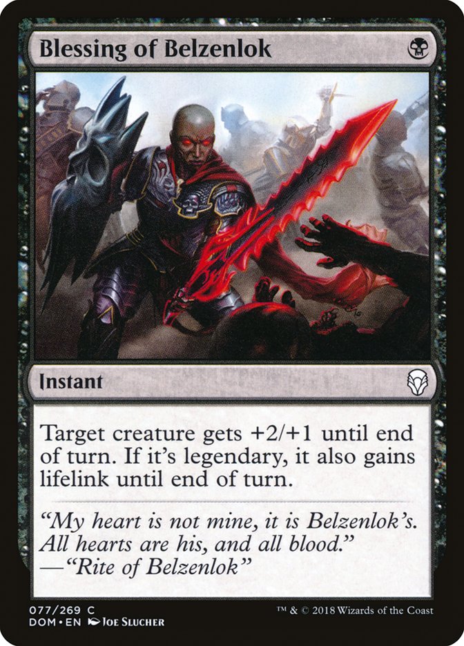 Blessing of Belzenlok [Dominaria] | Good Games Modbury