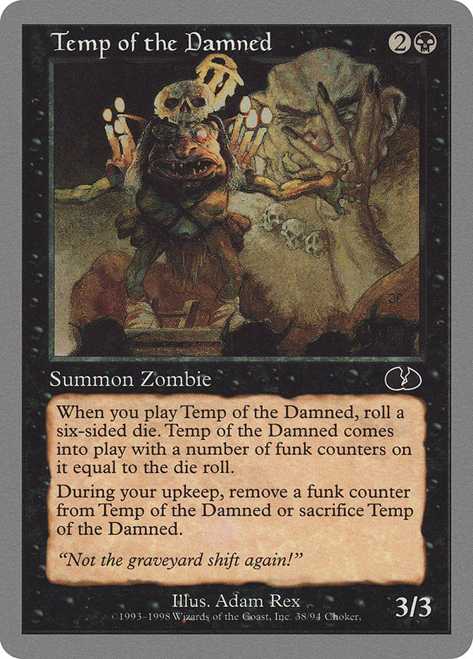 Temp of the Damned 38/94 (Unglued)  | Good Games Modbury