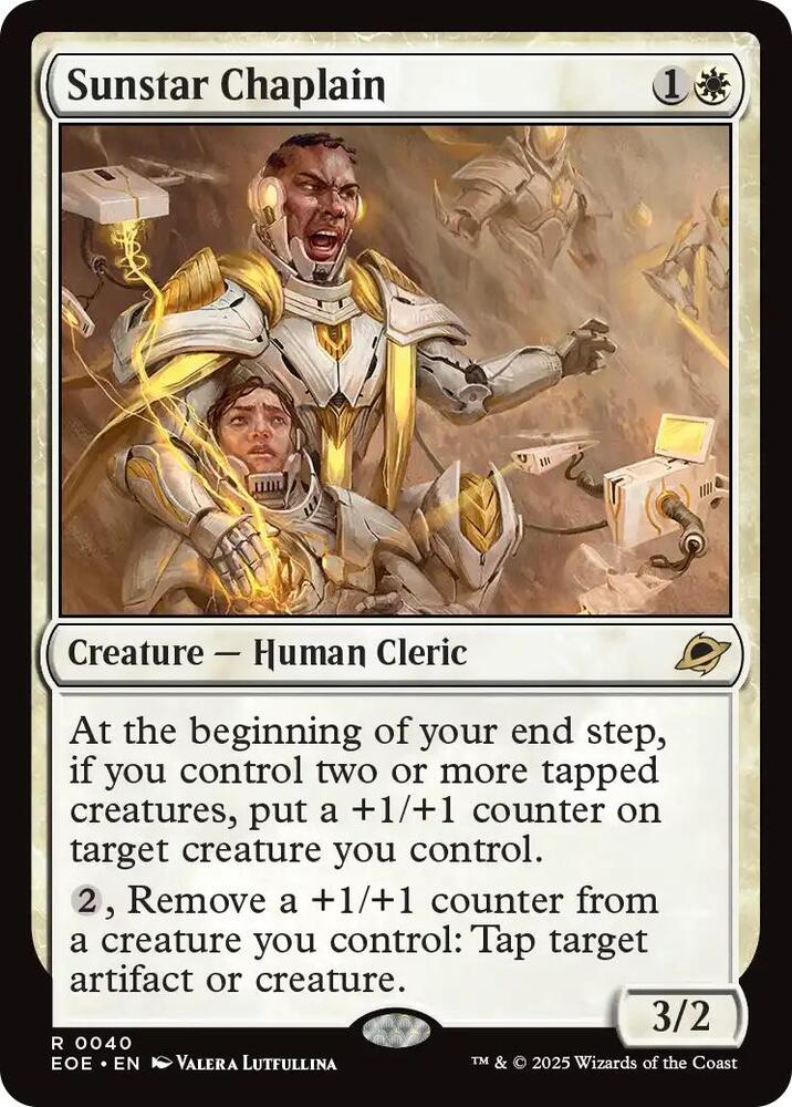 Sunstar Chaplain 40/276 (Edge of Eternities)  - Foil | Good Games Modbury