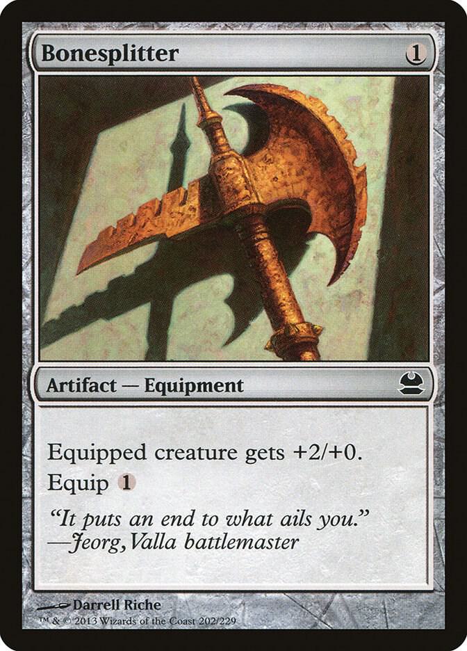 Bonesplitter 202/229 (Modern Masters)  - Foil | Good Games Modbury