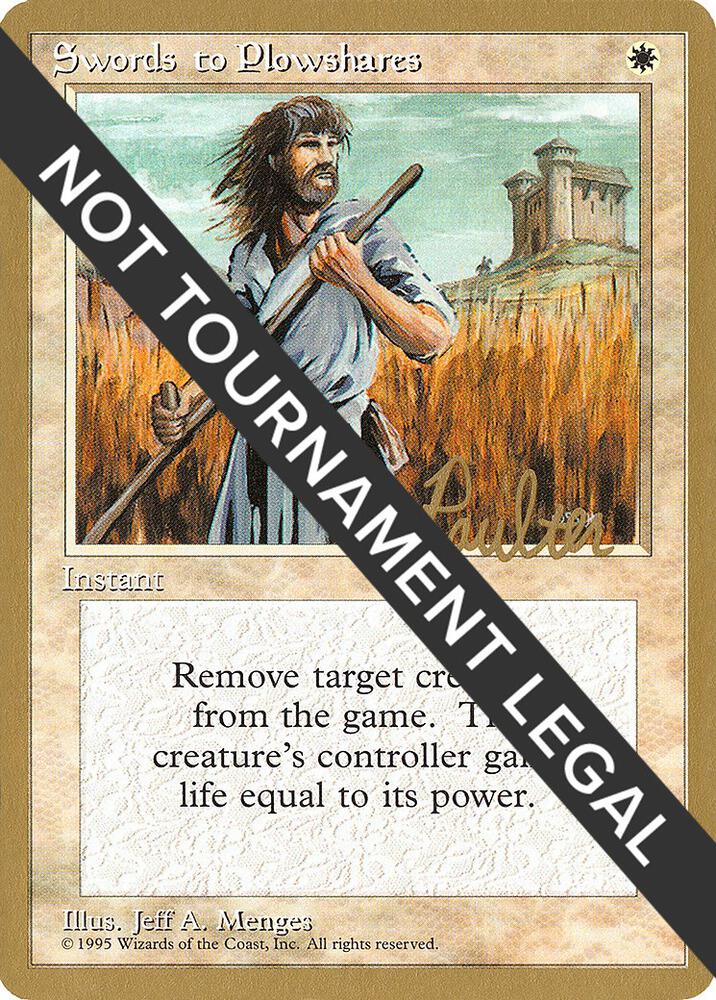Swords to Plowshares 1996 Preston Poulter 4ED pp52/308 (World Championship Decks)  | Good Games Modbury