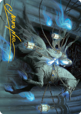 Patrician Geist Art Card (Gold-Stamped Signature) [Innistrad: Midnight Hunt Art Series] | Good Games Modbury