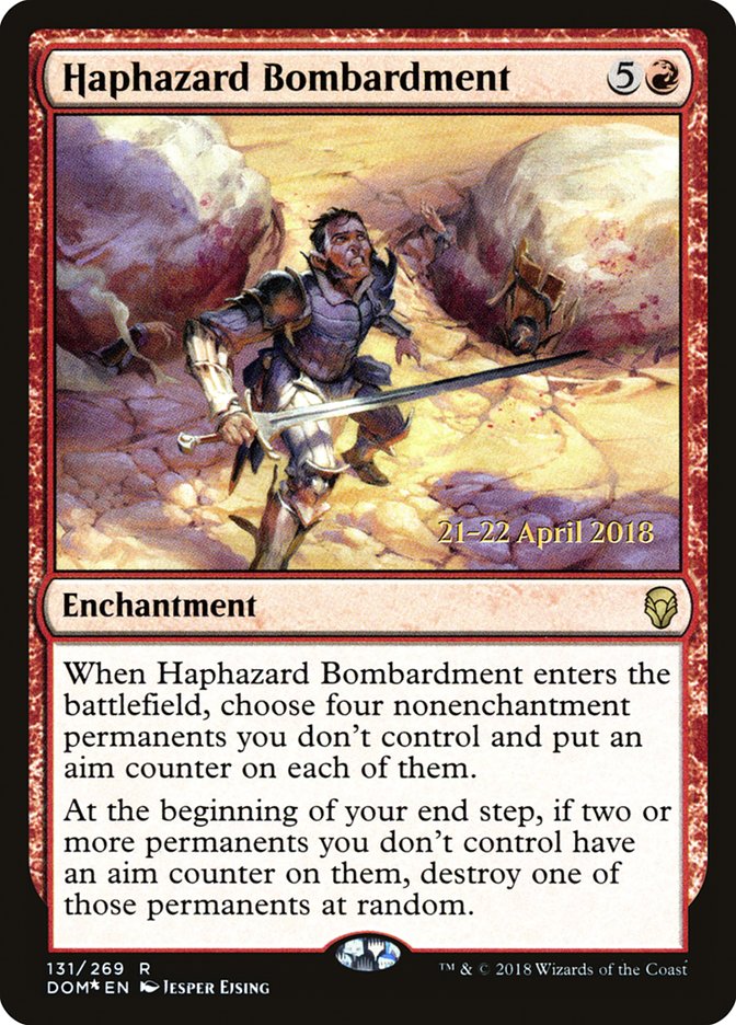 Haphazard Bombardment [Dominaria Prerelease Promos] | Good Games Modbury