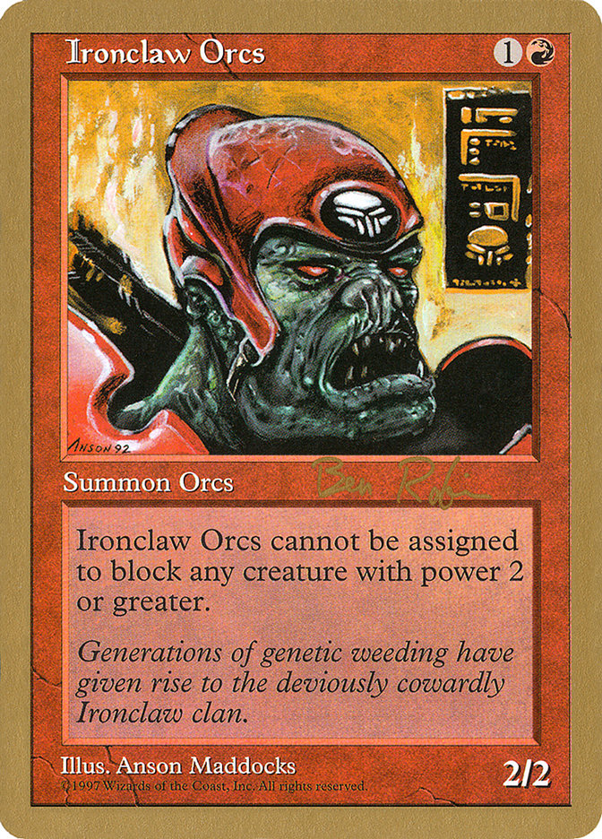 Ironclaw Orcs (Ben Rubin) [World Championship Decks 1998] | Good Games Modbury