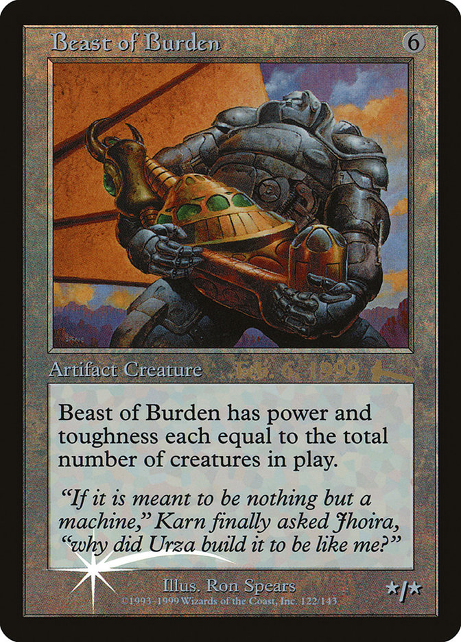 Beast of Burden [Urza's Legacy Promos] | Good Games Modbury