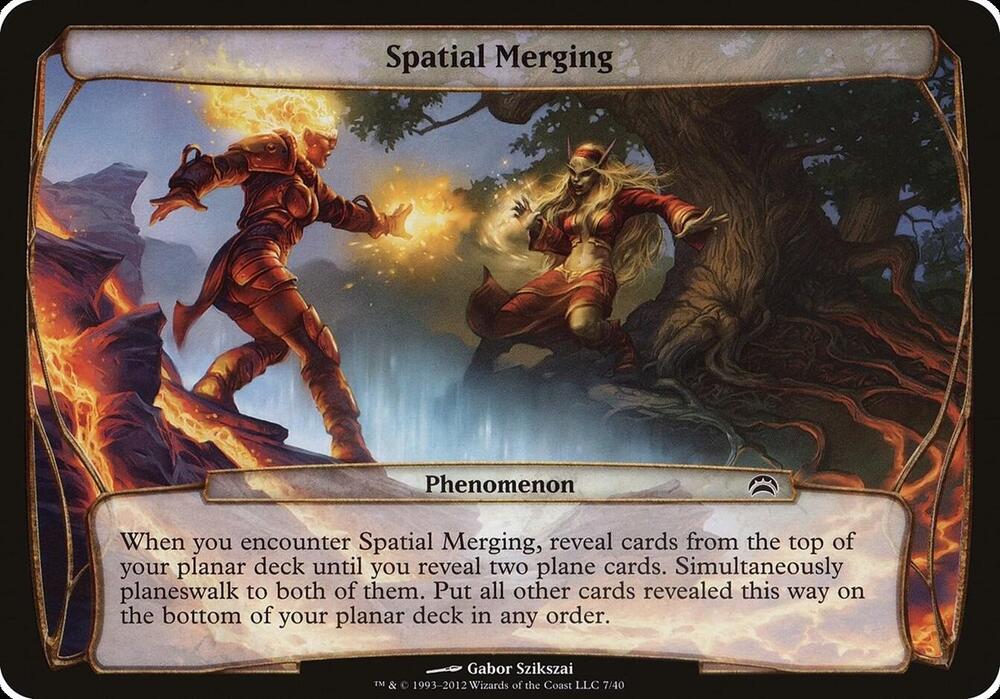 Spatial Merging Planechase 2012 7/40 (Oversize Cards)  | Good Games Modbury