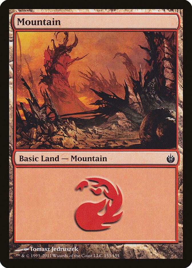 Mountain 153/155 (Mirrodin Besieged)  - Foil | Good Games Modbury