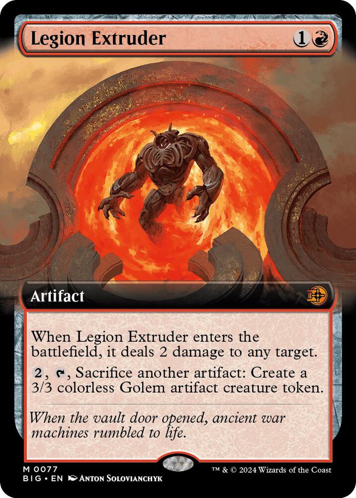 Legion Extruder 77/30 (Outlaws of Thunder Junction: The Big Score)  - Extended Art Foil | Good Games Modbury