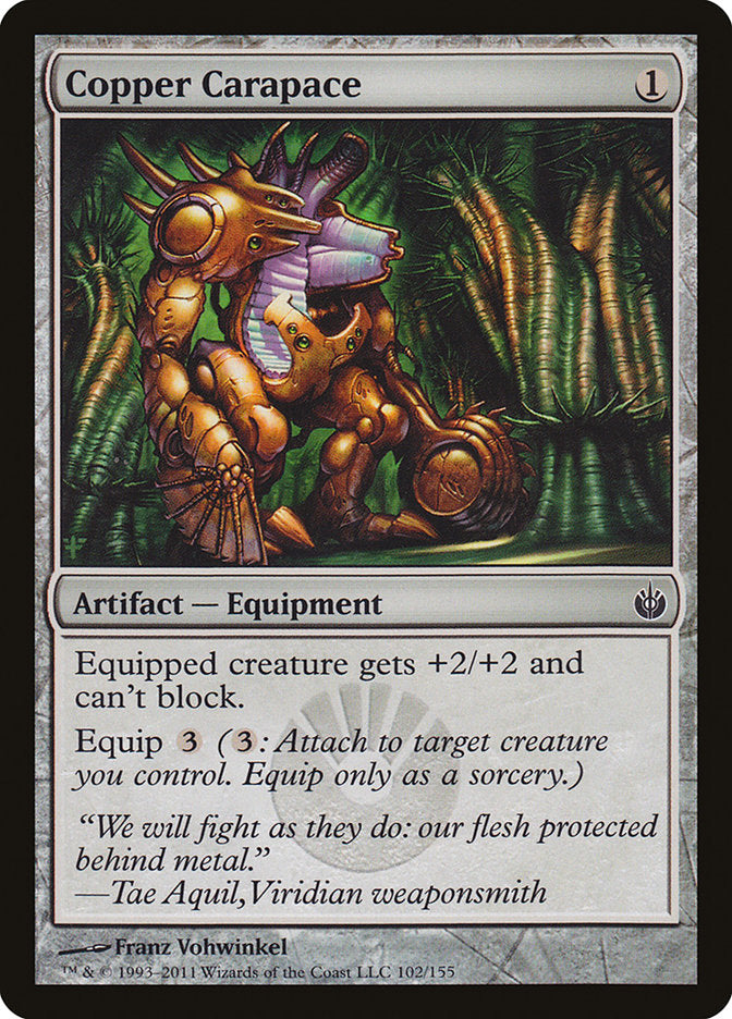 Copper Carapace [Mirrodin Besieged] | Good Games Modbury