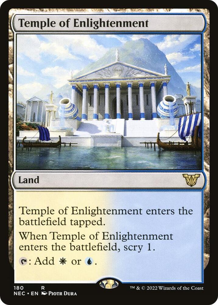 Temple of Enlightenment 180/38 (Commander: Kamigawa: Neon Dynasty)  | Good Games Modbury
