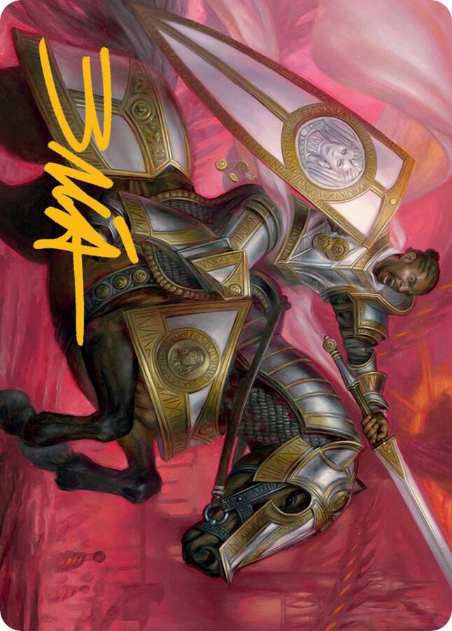 Sigiled Sentinel Art Card Gold Stamped Signature 9 (Art Series: March of the Machine)  | Good Games Modbury