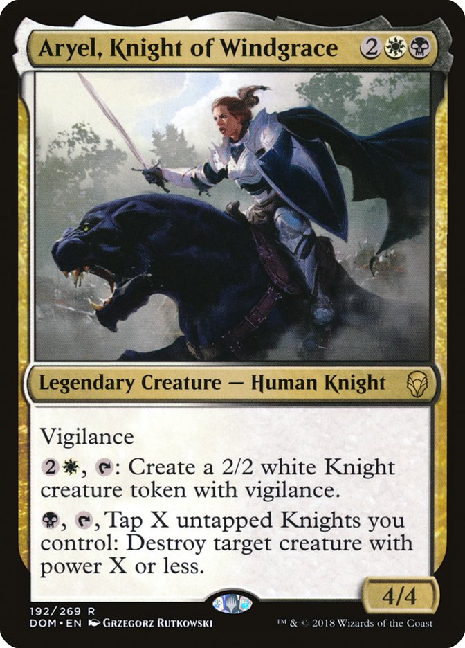 Aryel, Knight of Windgrace [Dominaria] | Good Games Modbury