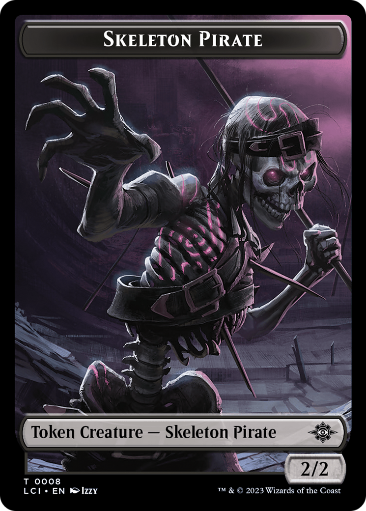 Skeleton Pirate Token [The Lost Caverns of Ixalan Tokens] | Good Games Modbury