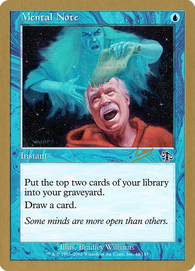 Mental Note (Raphael Levy) [World Championship Decks 2002] | Good Games Modbury