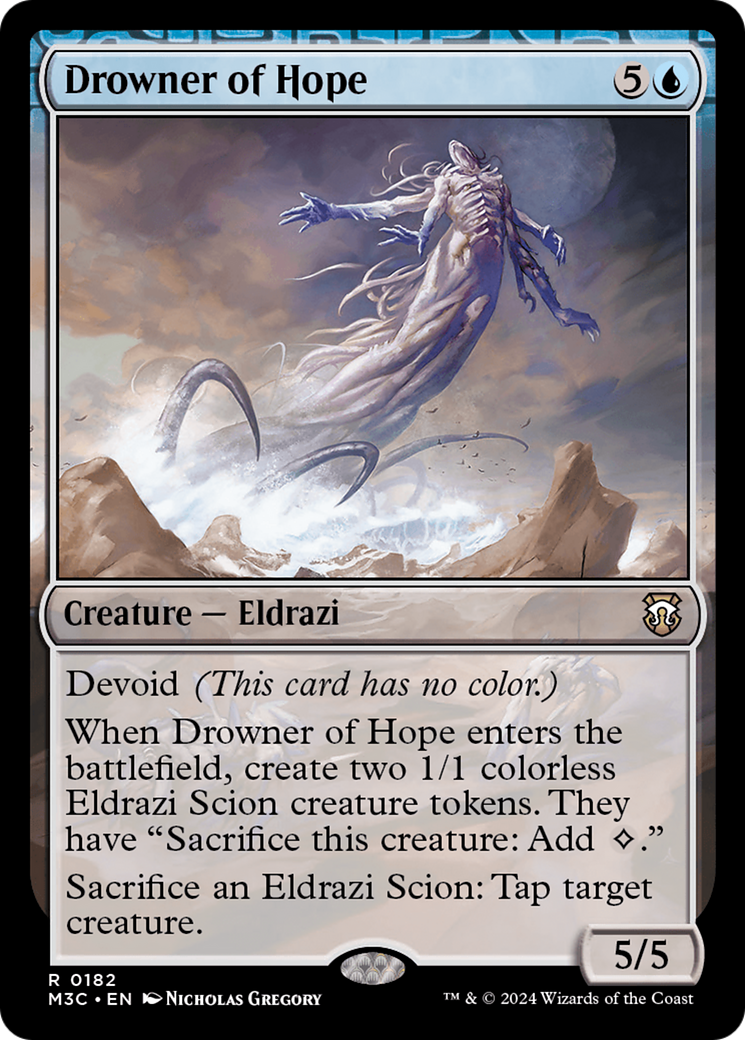 Drowner of Hope (Ripple Foil) [Modern Horizons 3 Commander] | Good Games Modbury