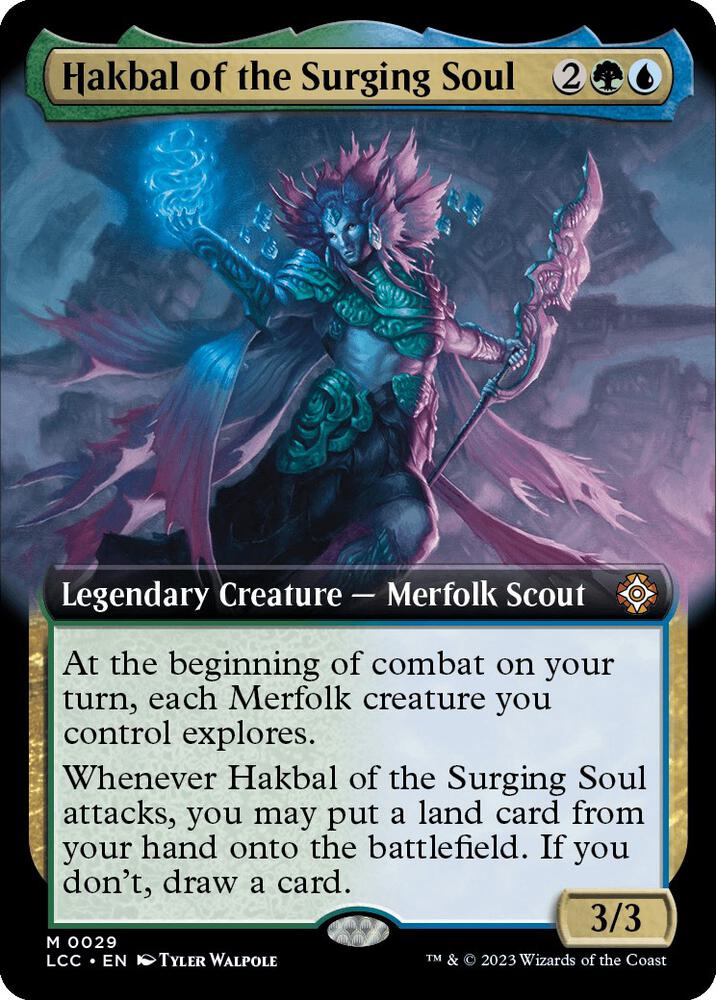Hakbal of the Surging Soul 29/370 (Commander: The Lost Caverns of Ixalan)  - Extended Art Foil | Good Games Modbury