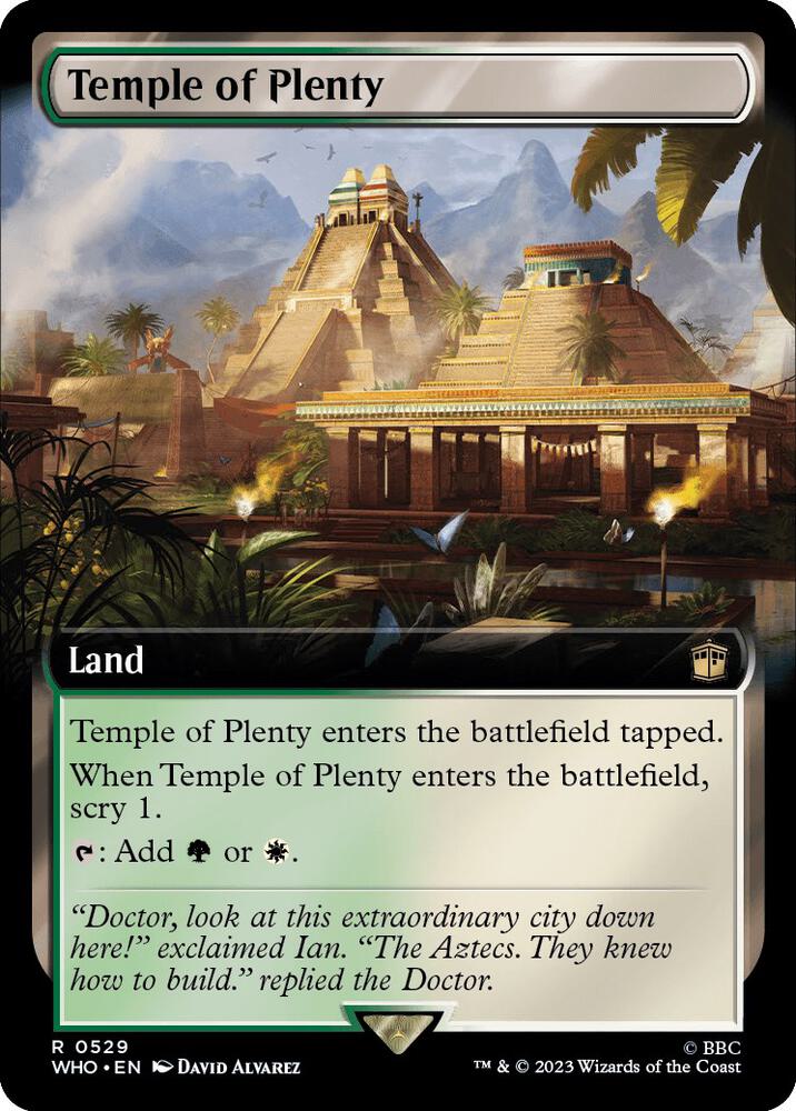 Temple of Plenty 529/331 (Universes Beyond: Doctor Who)  - Extended Art Foil | Good Games Modbury