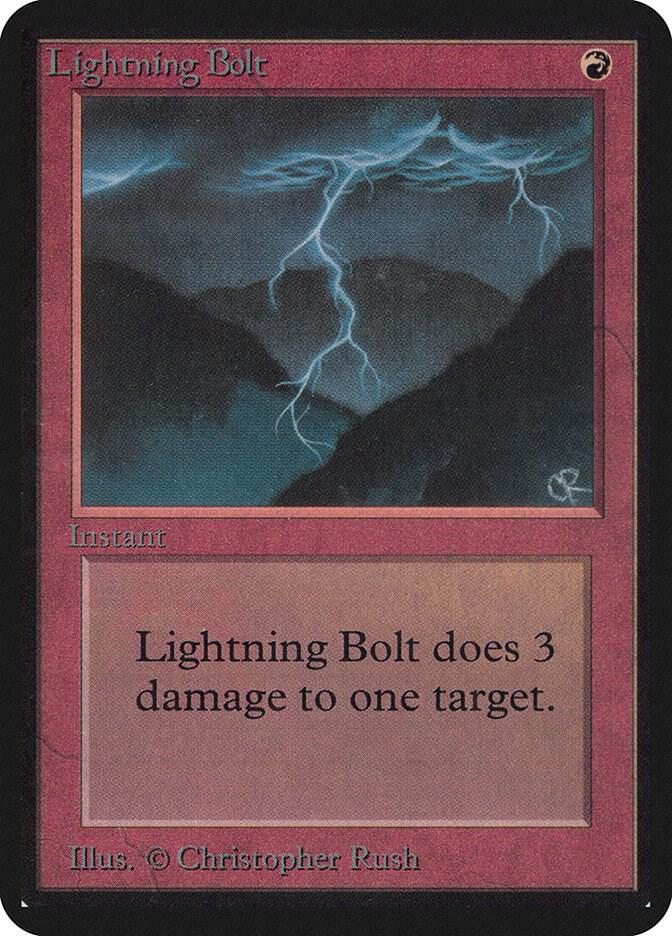 Lightning Bolt 161/295 (Alpha Edition)  | Good Games Modbury