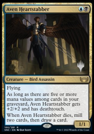 Aven Heartstabber (Promo Pack) [Streets of New Capenna Promos] | Good Games Modbury