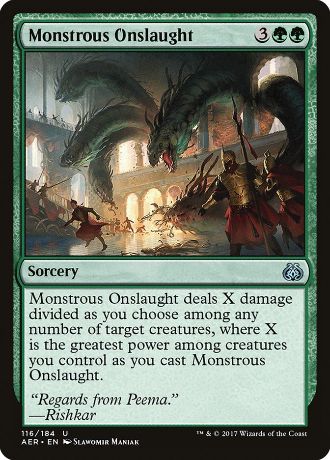 Monstrous Onslaught [Aether Revolt] | Good Games Modbury