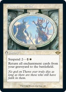 Resurgent Belief Retro Frame Foil Etched 385 (Modern Horizons 2)  - Foil | Good Games Modbury