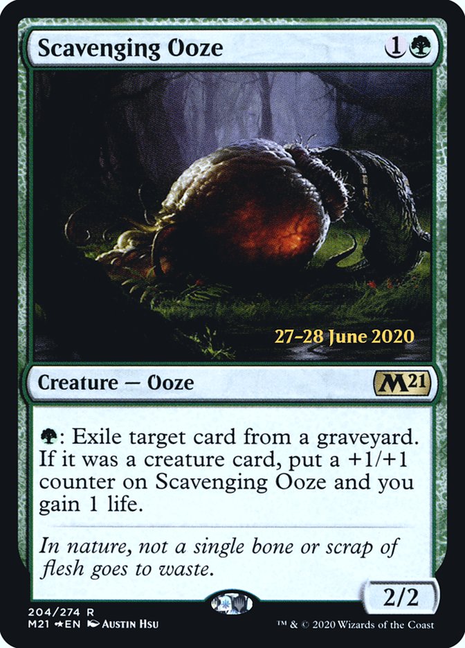 Scavenging Ooze [Core Set 2021 Prerelease Promos] | Good Games Modbury