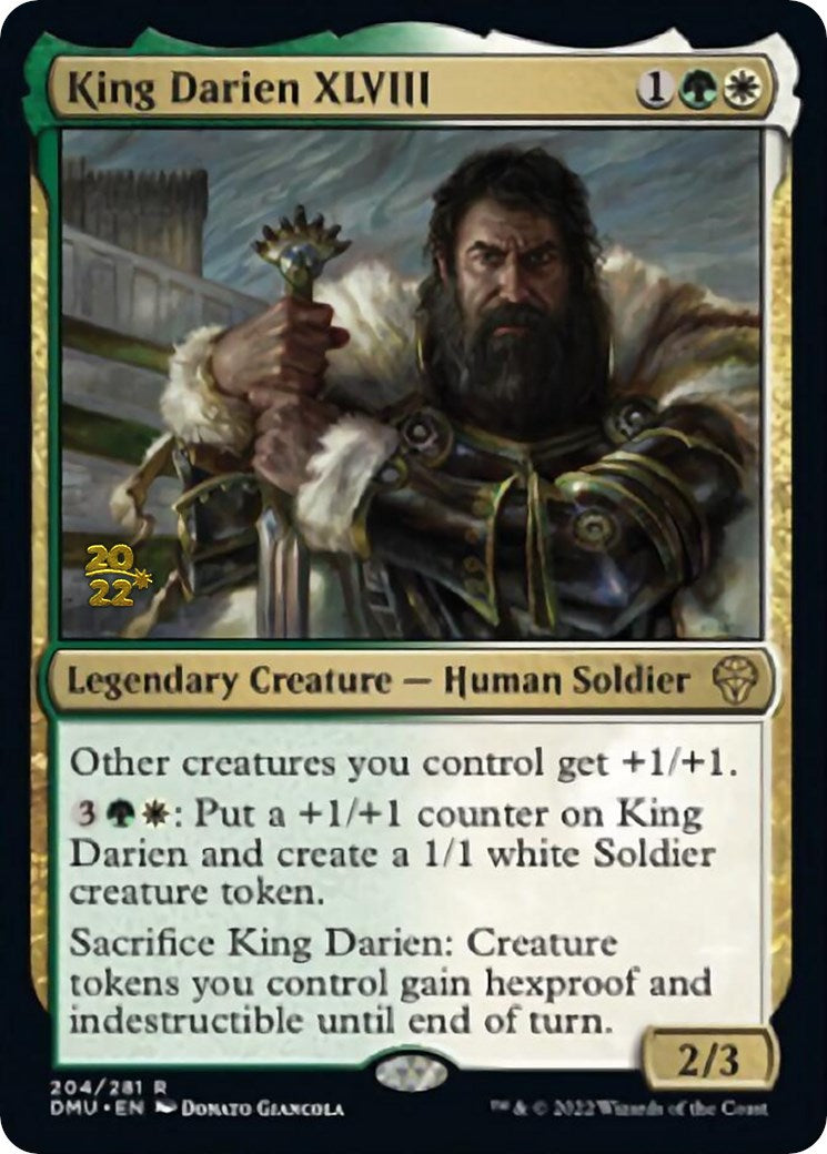 King Darien XLVIII [Dominaria United Prerelease Promos] | Good Games Modbury