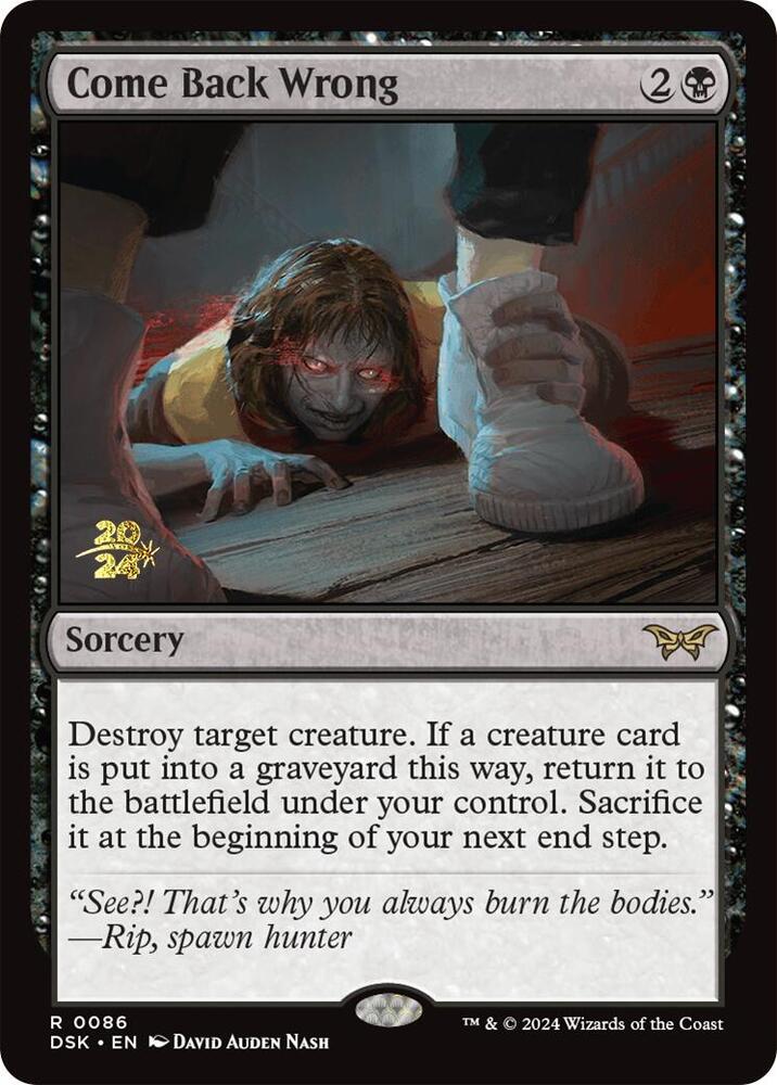 Come Back Wrong 0086 86s/180 (Prerelease Cards)  - Foil | Good Games Modbury