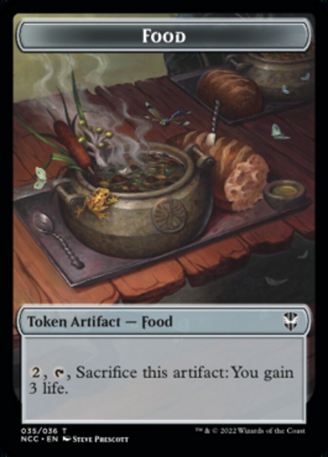 Food // Citizen Double-Sided Token [Streets of New Capenna Commander Tokens] | Good Games Modbury