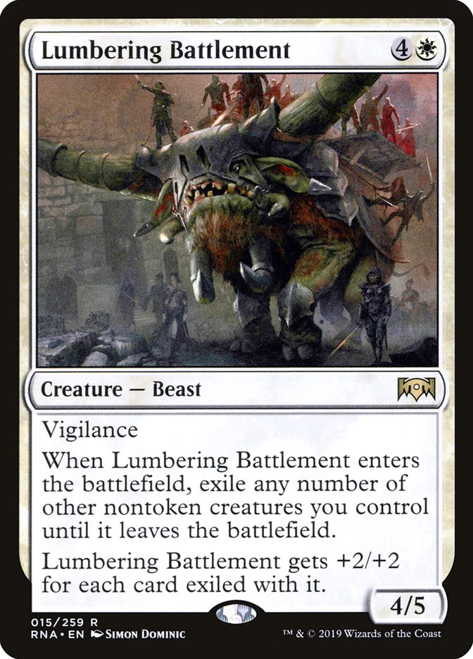Lumbering Battlement 15/259 (Ravnica Allegiance)  | Good Games Modbury
