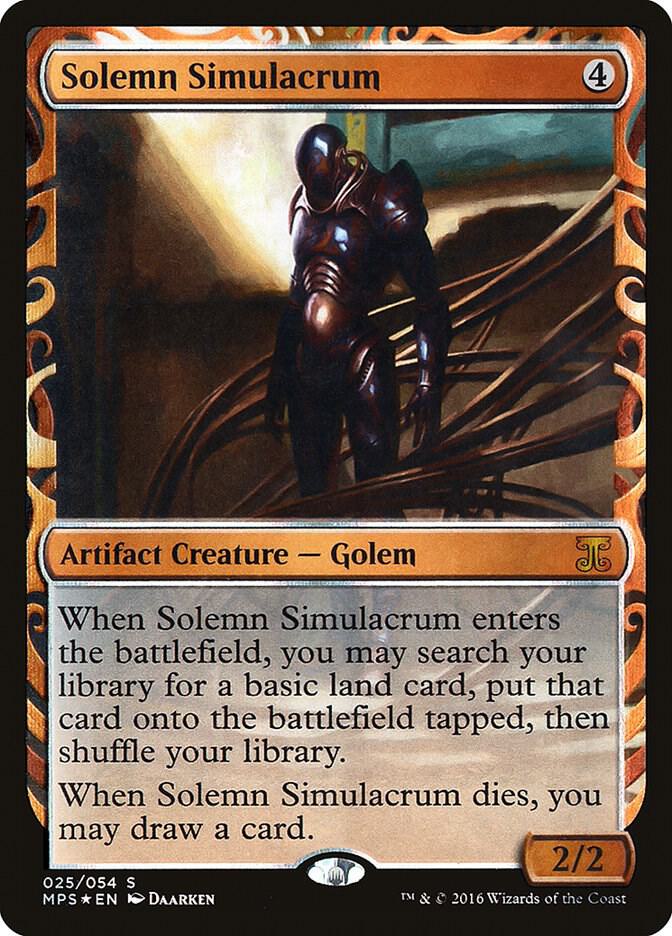 Solemn Simulacrum 25/54 (Masterpiece Series: Kaladesh Inventions)  - Foil | Good Games Modbury