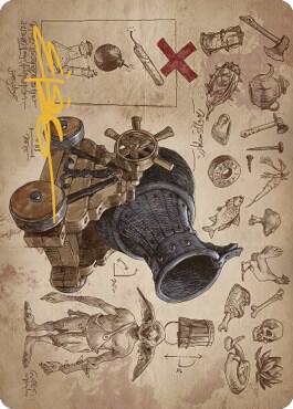 Goblin Charbelcher Art Card Gold Stamped Signature 60 (Art Series: The Brothers' War)  | Good Games Modbury