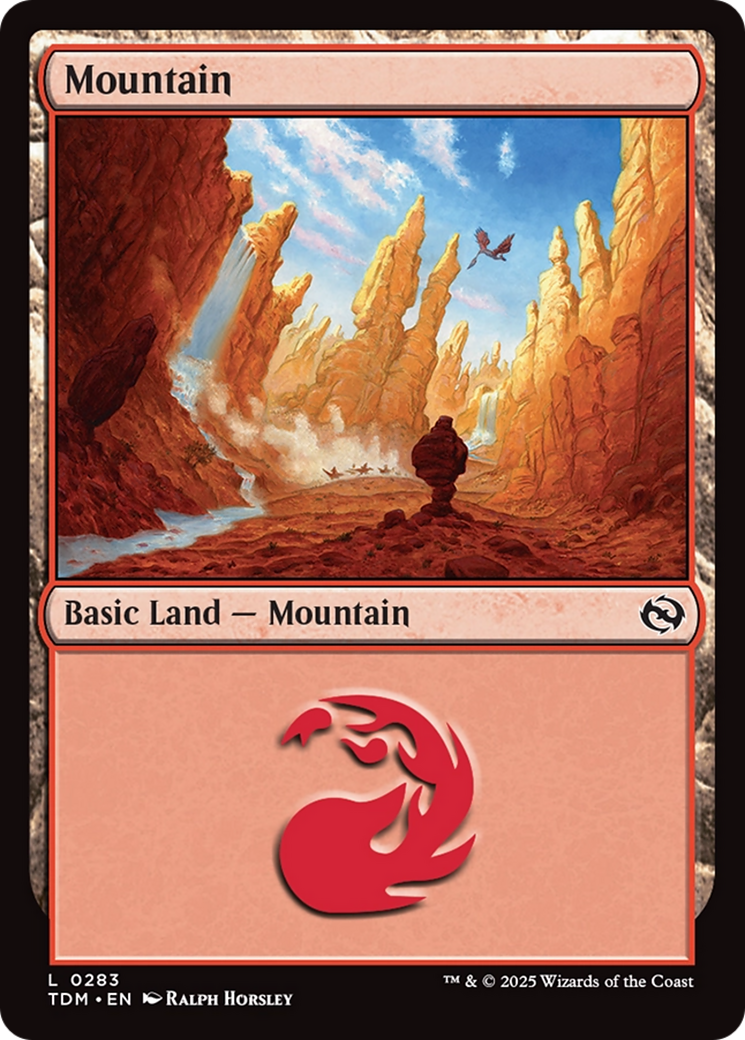 Mountain (0283) [Tarkir: Dragonstorm] | Good Games Modbury