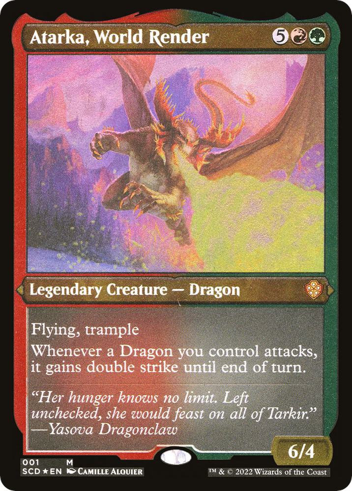 Atarka, World Render 1 (Starter Commander Decks)  - Etched Foil | Good Games Modbury