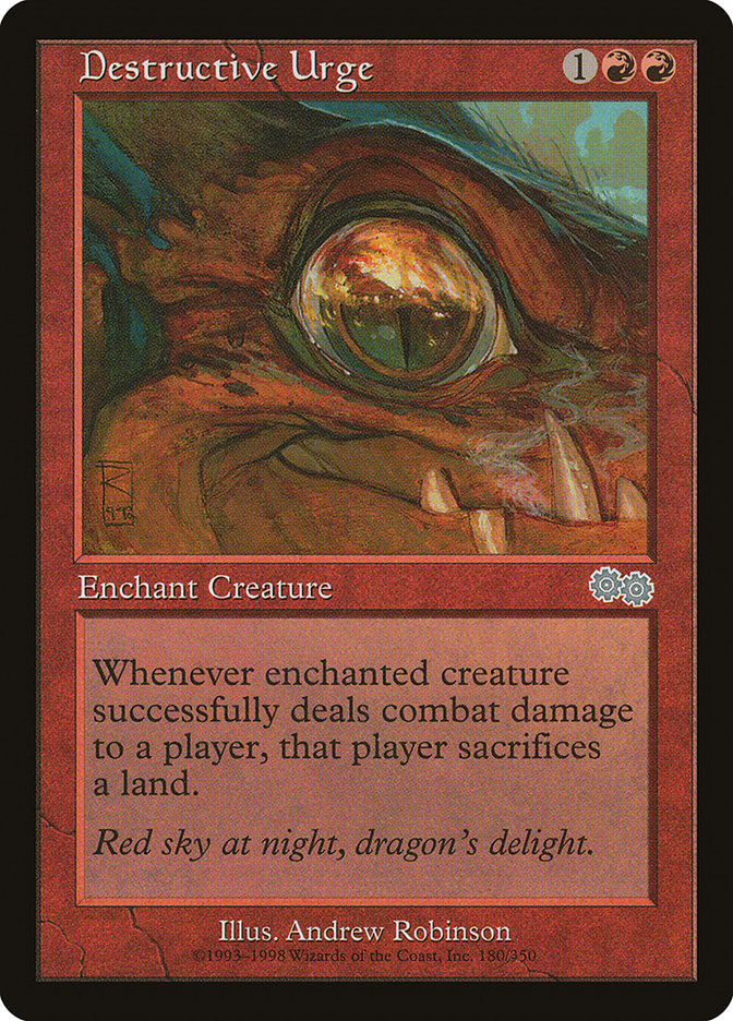 Destructive Urge 180/350 (Urza's Saga)  | Good Games Modbury