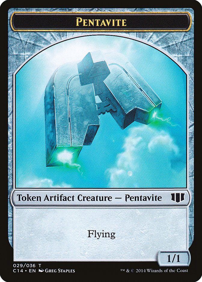 Myr // Pentavite Double-Sided Token [Commander 2014 Tokens] | Good Games Modbury