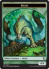 Beast (013) // Plant Double-Sided Token [Commander 2018 Tokens] | Good Games Modbury