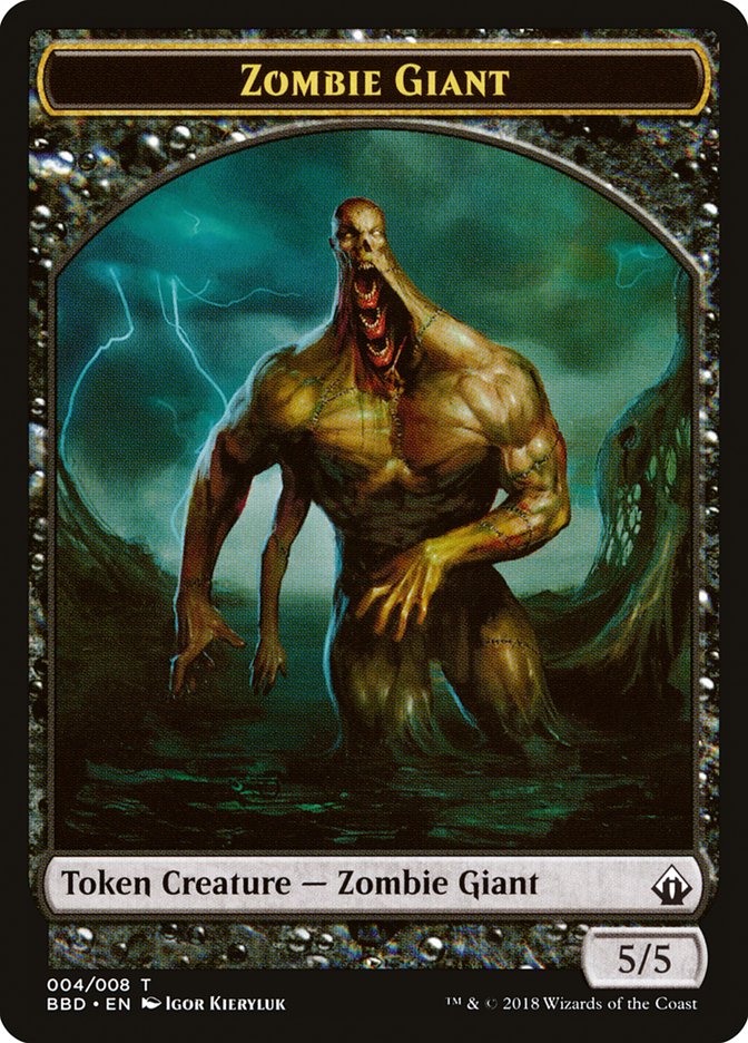 Zombie Giant Token [Battlebond Tokens] | Good Games Modbury