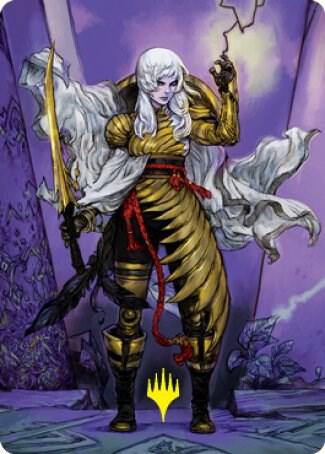 The Wandering Emperor Art Card 49 81 Gold Stamped Signature 49 (Art Series: Kamigawa: Neon Dynasty)  | Good Games Modbury