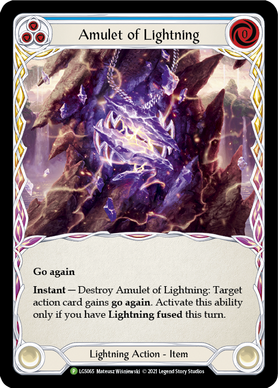 Amulet of Lightning [LGS065] (Promo)  Cold Foil | Good Games Modbury