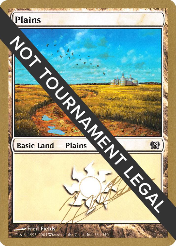 Plains 334 2004 Julien Nuijten 8ED jn334/103 (World Championship Decks)  | Good Games Modbury
