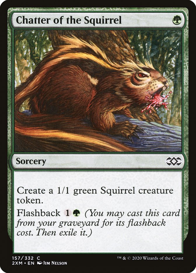 Chatter of the Squirrel 157/332 (Double Masters)  - Foil | Good Games Modbury