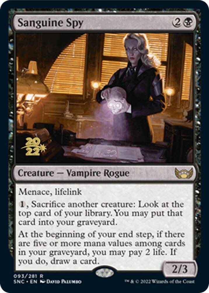 Sanguine Spy 93s/161 (Prerelease Cards)  - Foil | Good Games Modbury