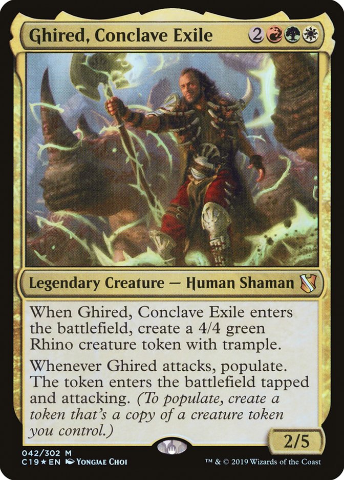 Ghired, Conclave Exile 42/302 (Commander 2019)  - Foil | Good Games Modbury