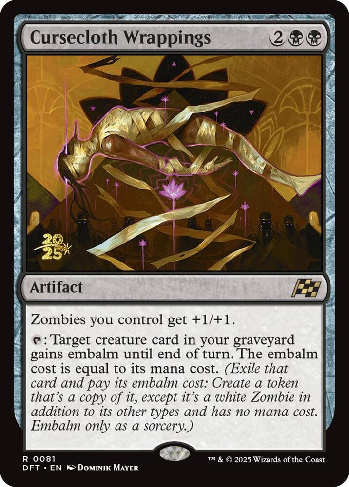Cursecloth Wrappings 81s/160 (Prerelease Cards)  - Foil | Good Games Modbury