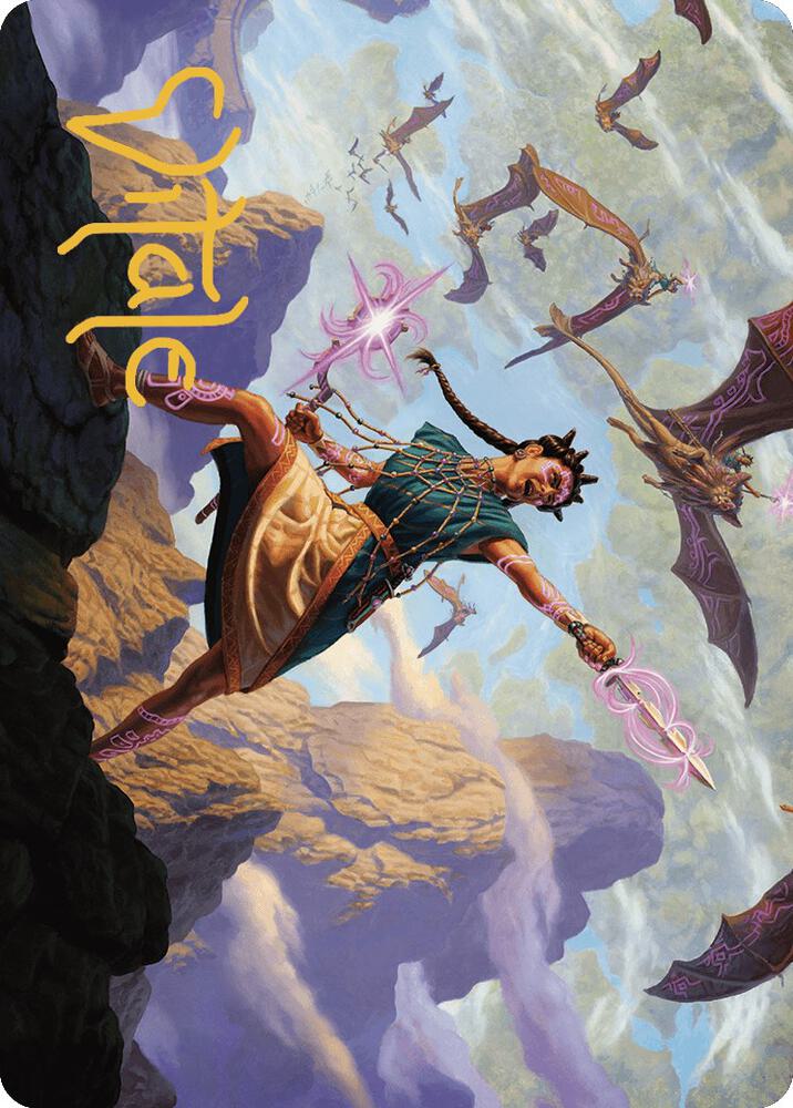 Warden of the Inner Sky Art Card Gold Stamped Signature 7 (Art Series: The Lost Caverns of Ixalan)  | Good Games Modbury