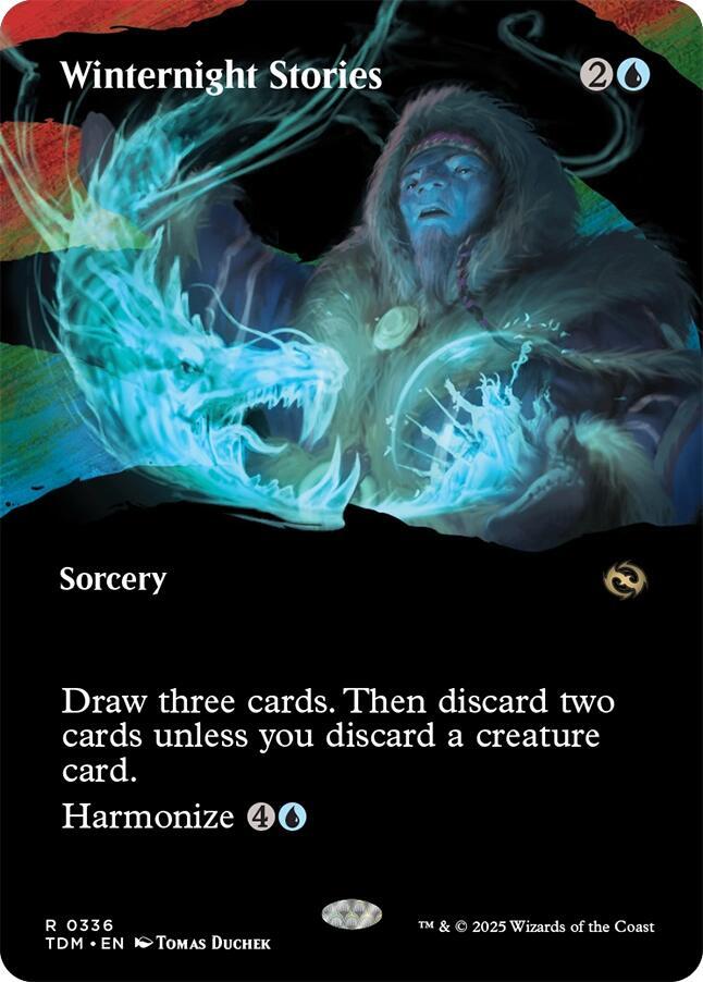 Winternight Stories 336 (Tarkir: Dragonstorm)  - Borderless | Good Games Modbury